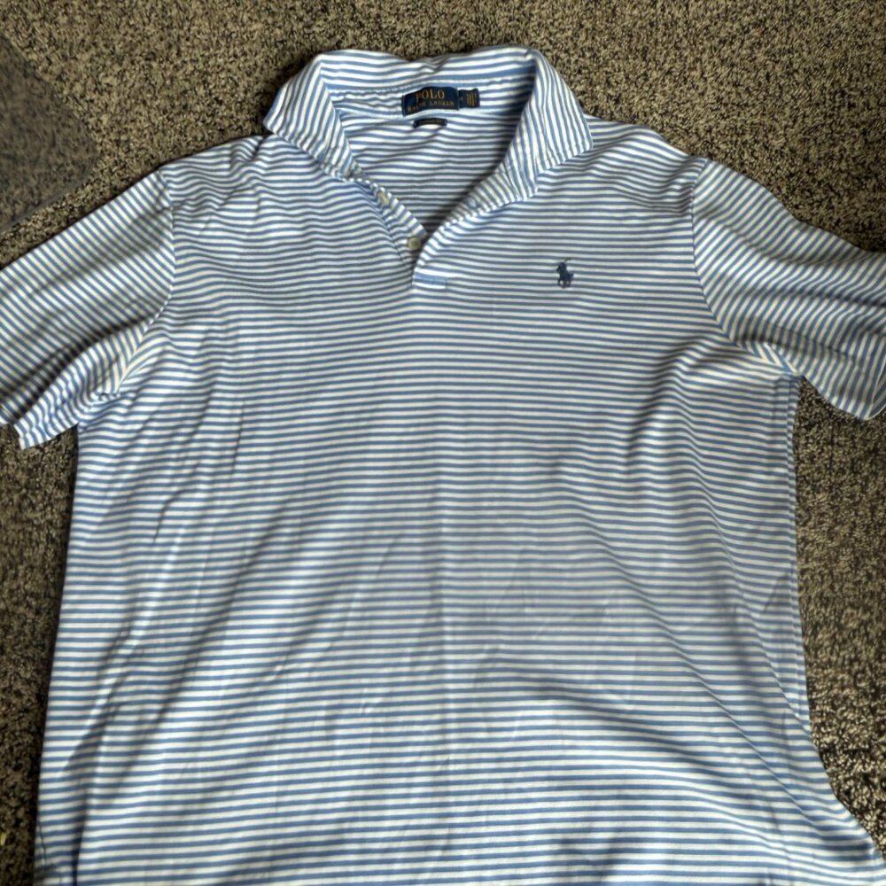 Men's pin-striped Polo
